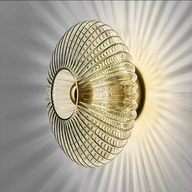 Applique murale LED nordique en verre