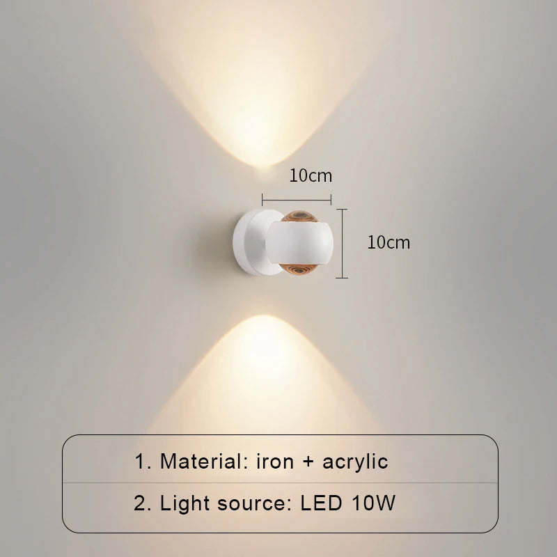 Applique murale LED nordique luxe 10W