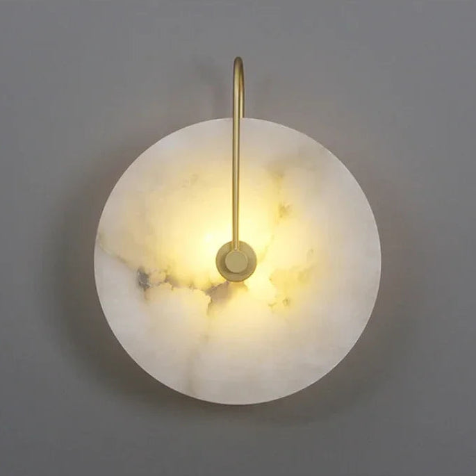 Applique murale LED nordique marbre lune