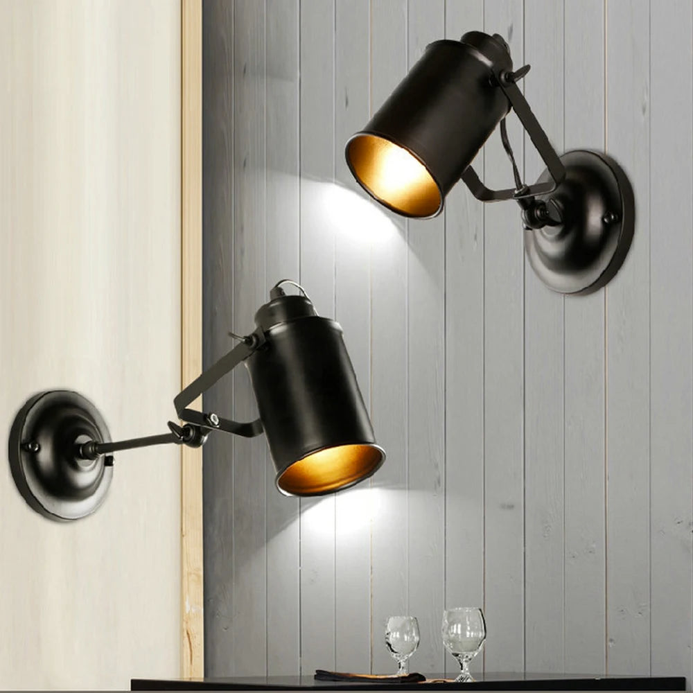 Applique murale LED rétro industrielle