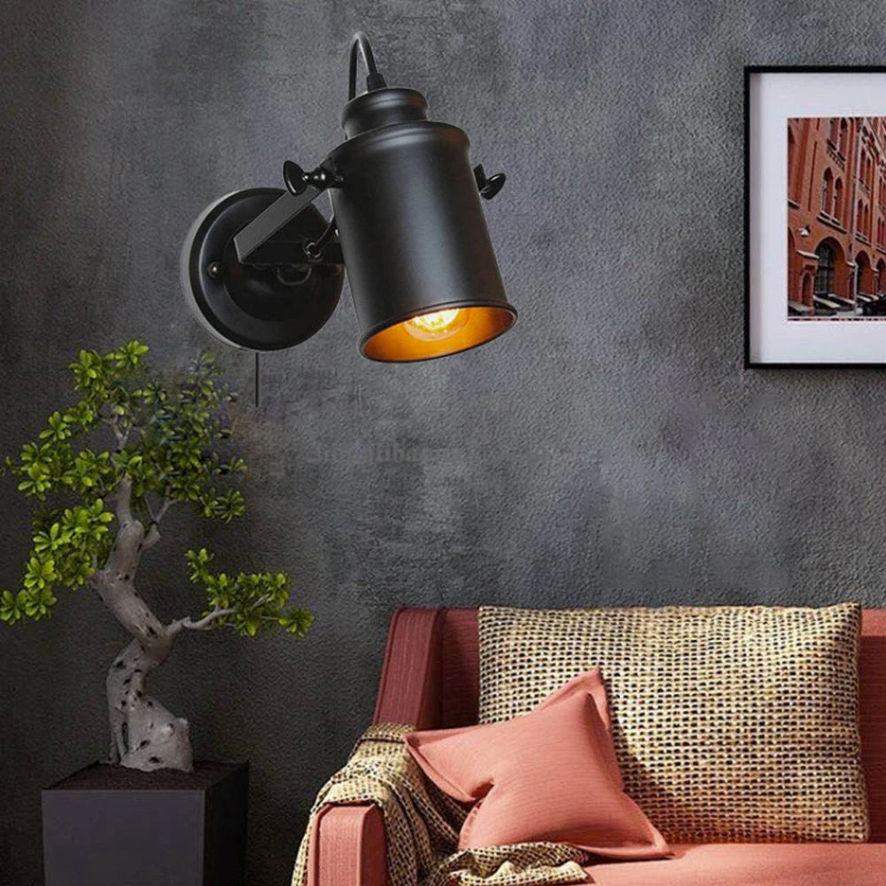 Applique murale LED rétro industrielle