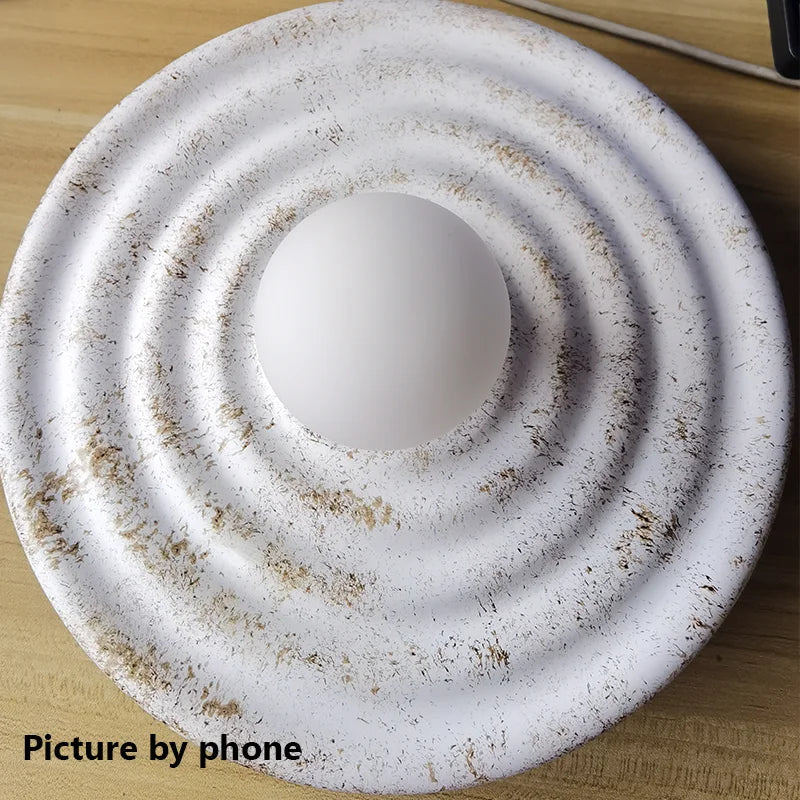 Applique murale LED style européen – lampe murale design en verre et résine