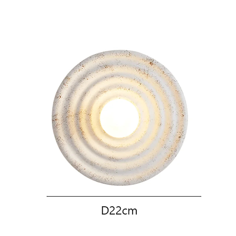 Applique murale LED style européen – lampe murale design en verre et résine