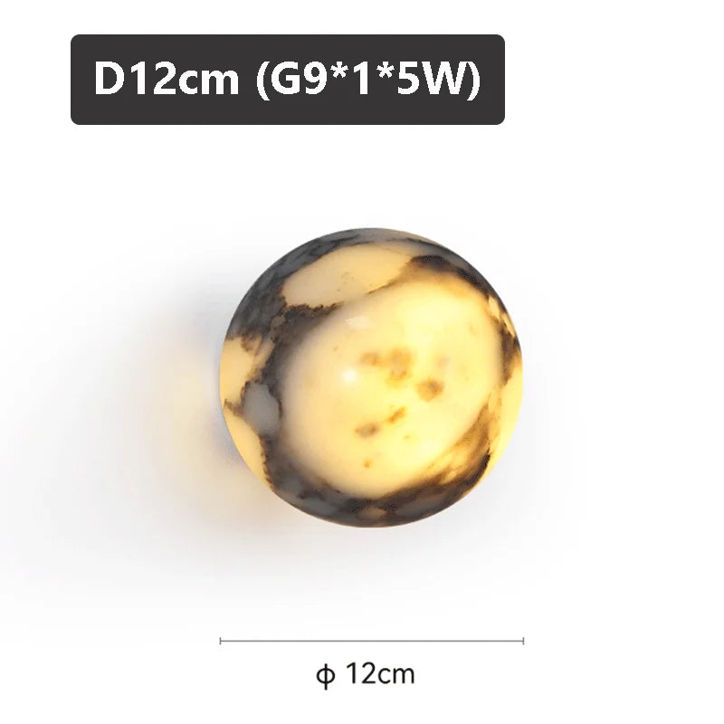 Applique murale LED verre naturel