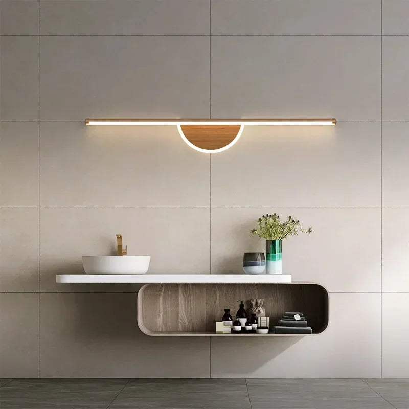 Applique murale aluminium minimaliste 60 cm pour intérieur moderne