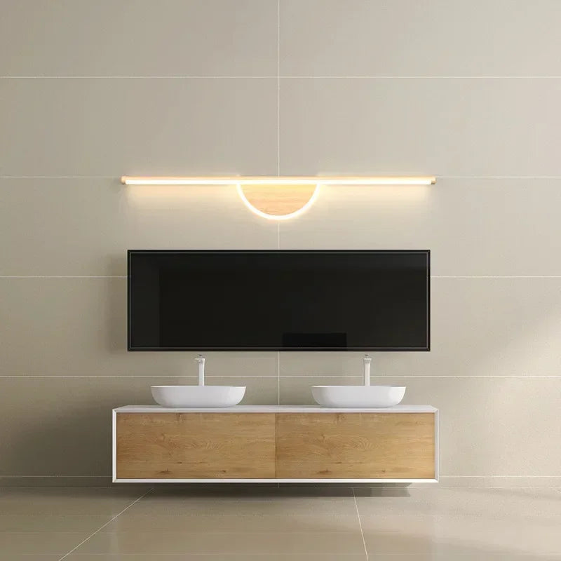 Applique murale aluminium minimaliste 60 cm pour intérieur moderne