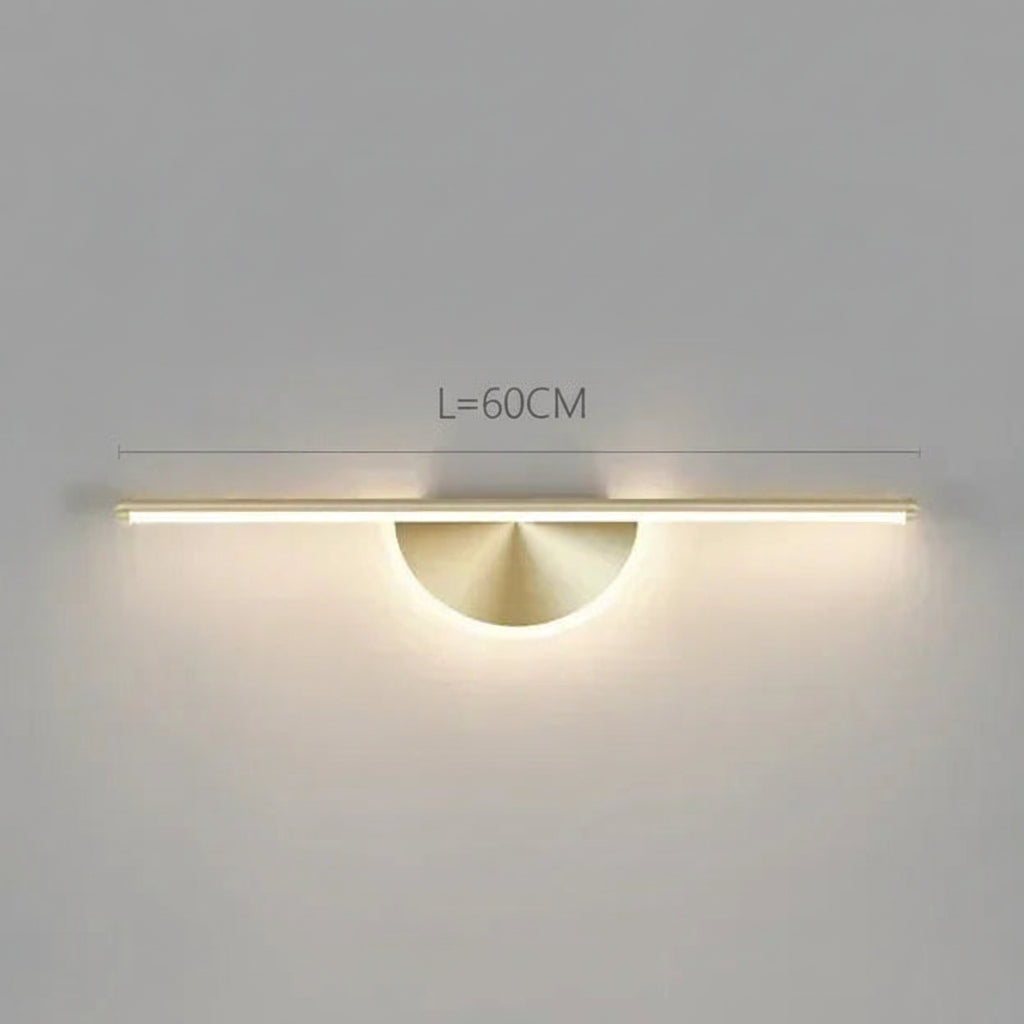 Applique murale aluminium minimaliste 60 cm pour intérieur moderne