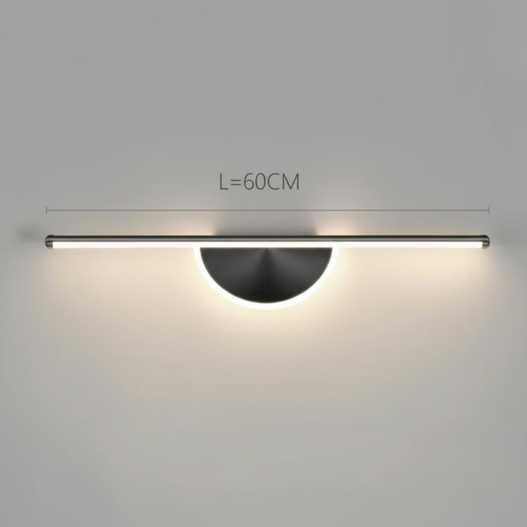 Applique murale aluminium minimaliste 60 cm pour intérieur moderne