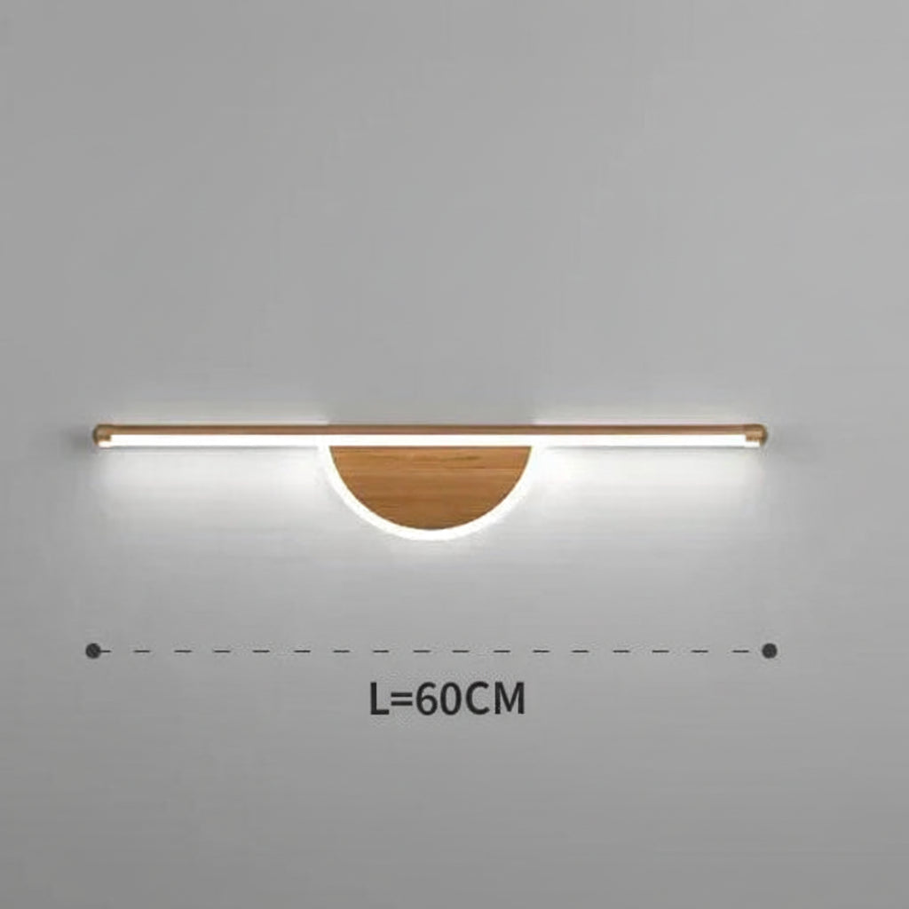 Applique murale aluminium minimaliste 60 cm pour intérieur moderne