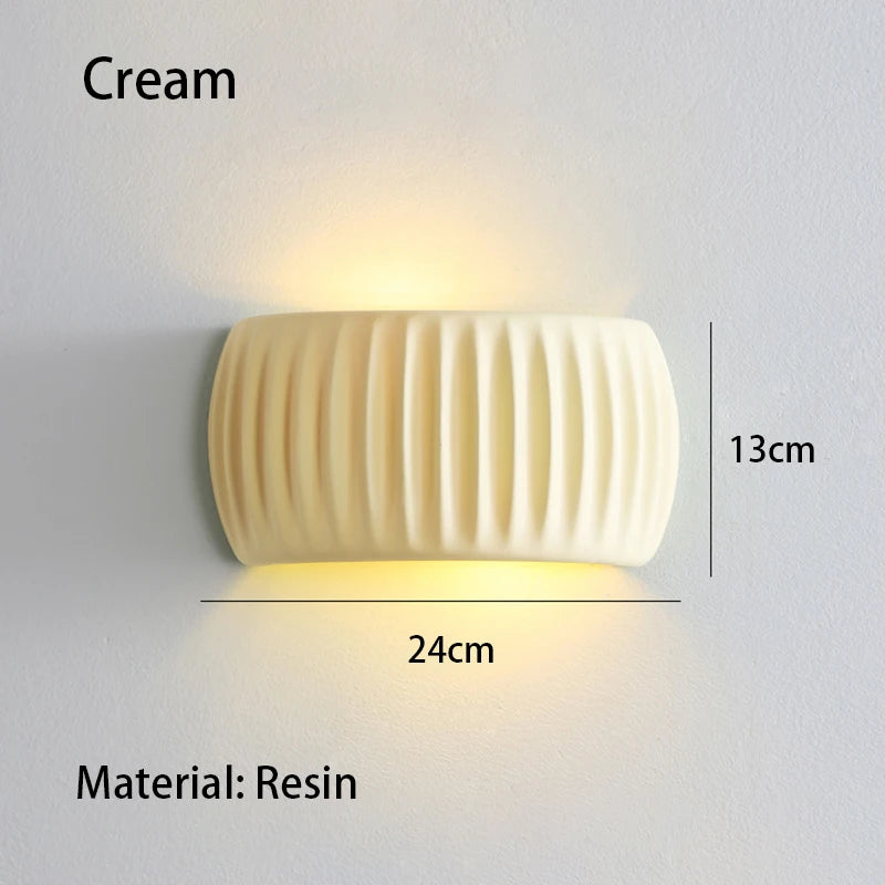 Applique murale art déco en résine – Lampe murale moderne intérieure