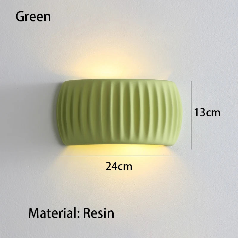 Applique murale art déco en résine – Lampe murale moderne intérieure