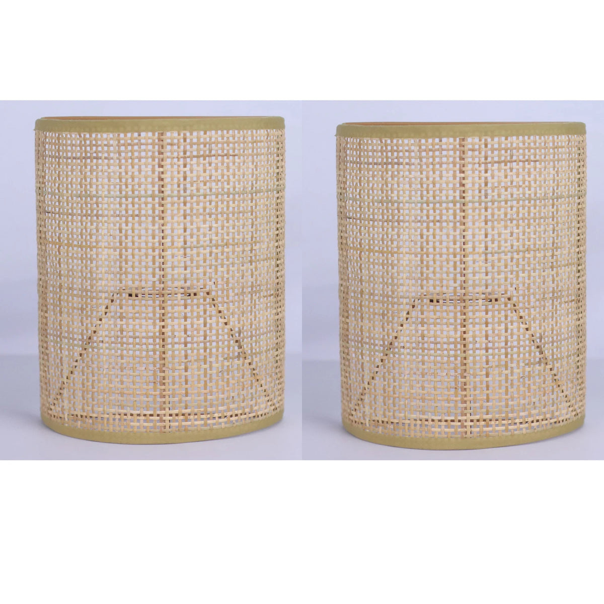 Applique murale bambou et rotin vintage E27