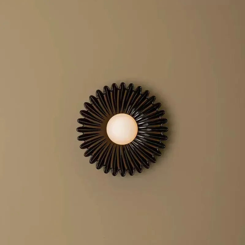 Applique murale céramique tournesol LED