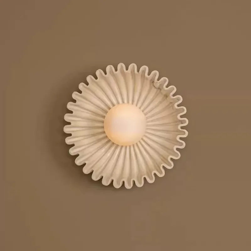 Applique murale céramique tournesol LED