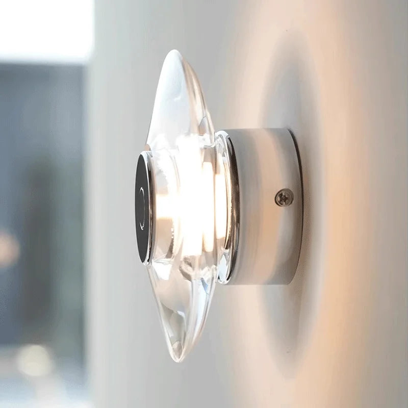 Applique murale cristal ronde LED – Chevet & Salon