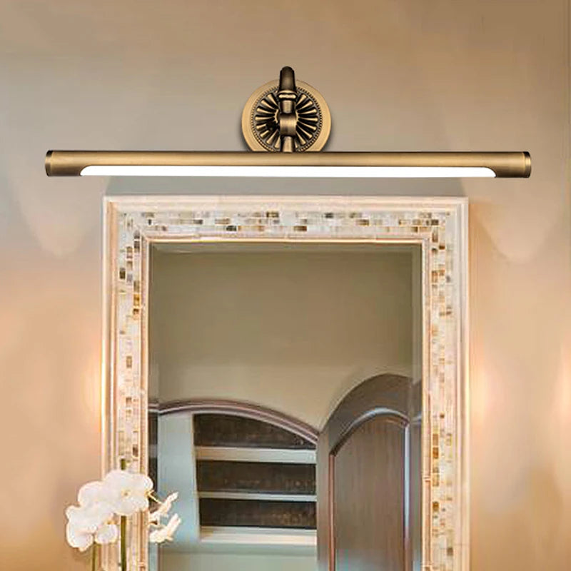 Applique murale cuivre LED européenne pour miroir et chambre design