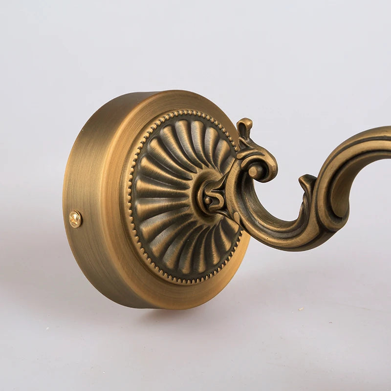 Applique murale cuivre LED européenne pour miroir et chambre design