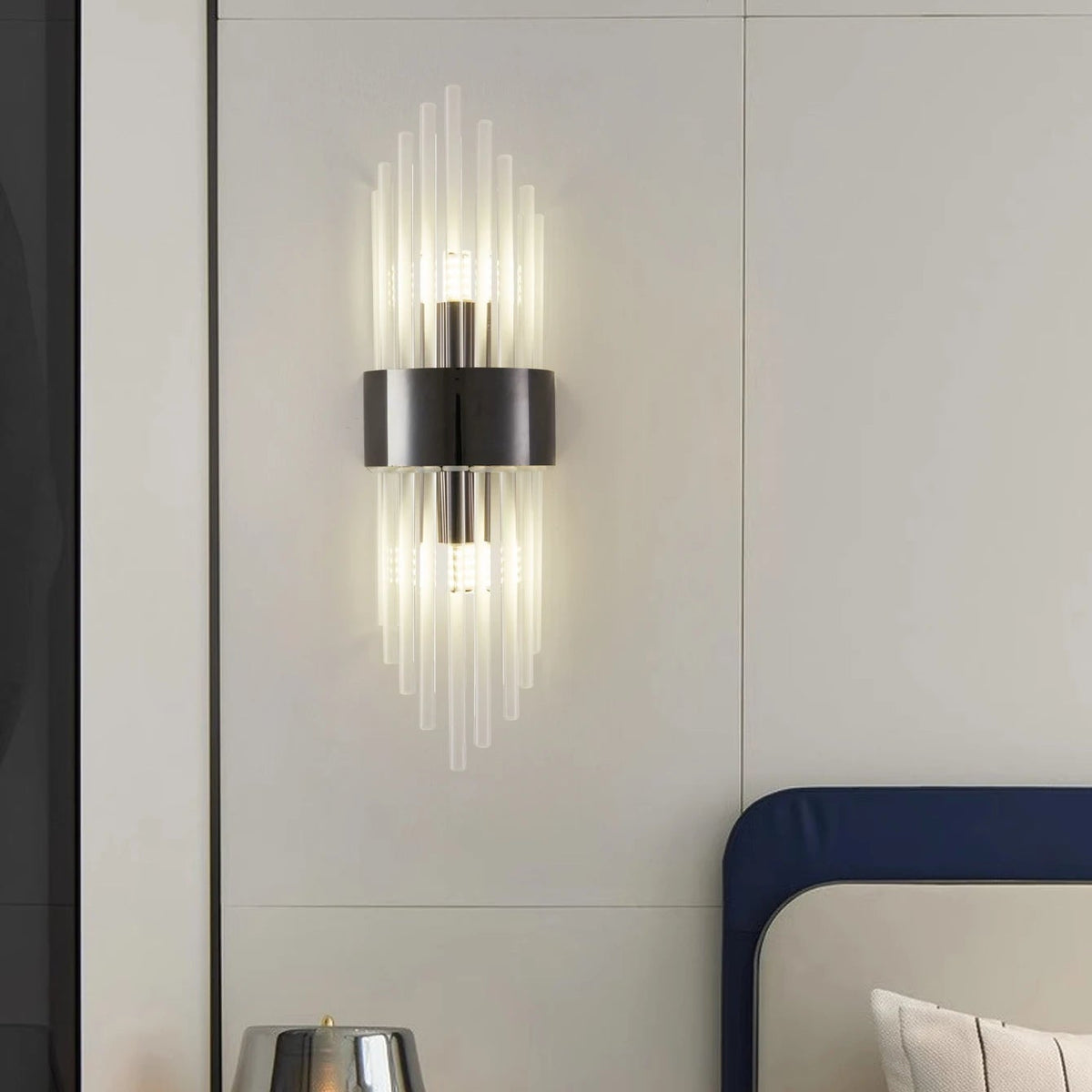 Applique murale décorative – Cristal doré/noir