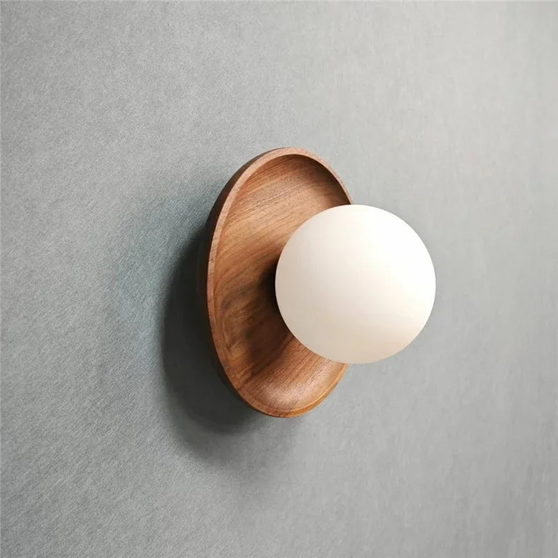 Applique murale en bois moderne LED – éclairage intérieur design naturel