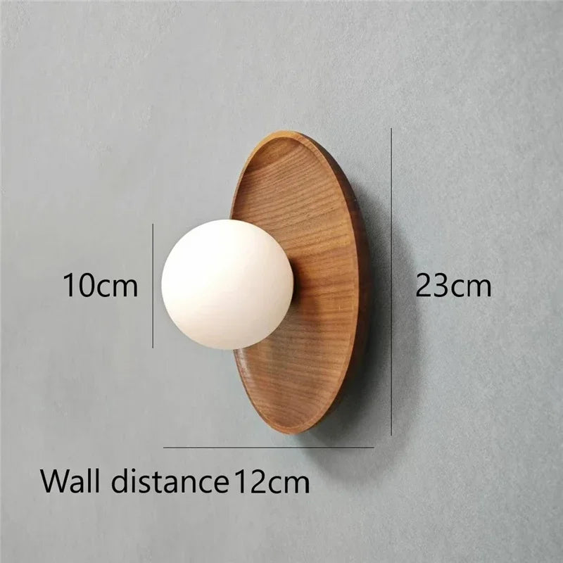 Applique murale en bois moderne LED – éclairage intérieur design naturel