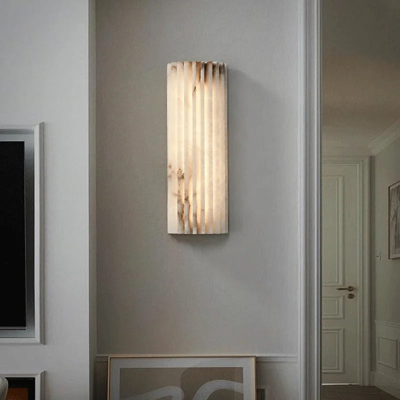 Applique murale en marbre – Lampe LED moderne pour chambre et salon