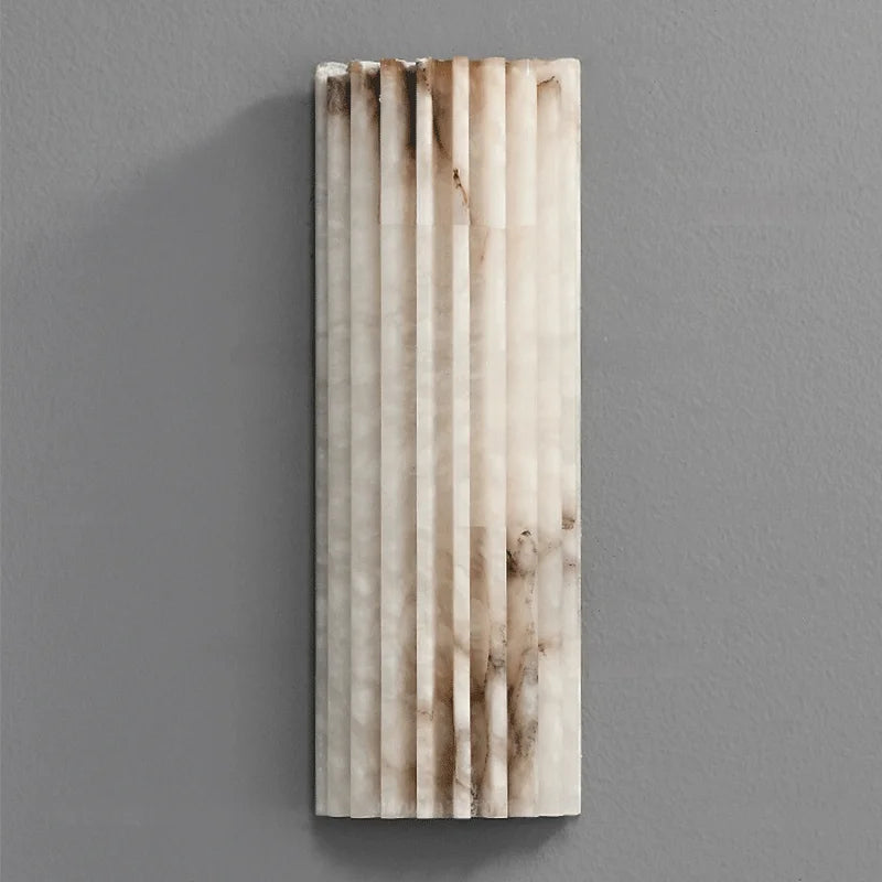 Applique murale en marbre – Lampe LED moderne pour chambre et salon