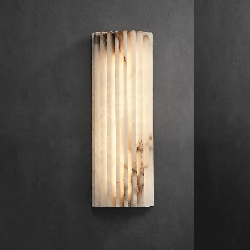 Applique murale en marbre – Lampe LED moderne pour chambre et salon
