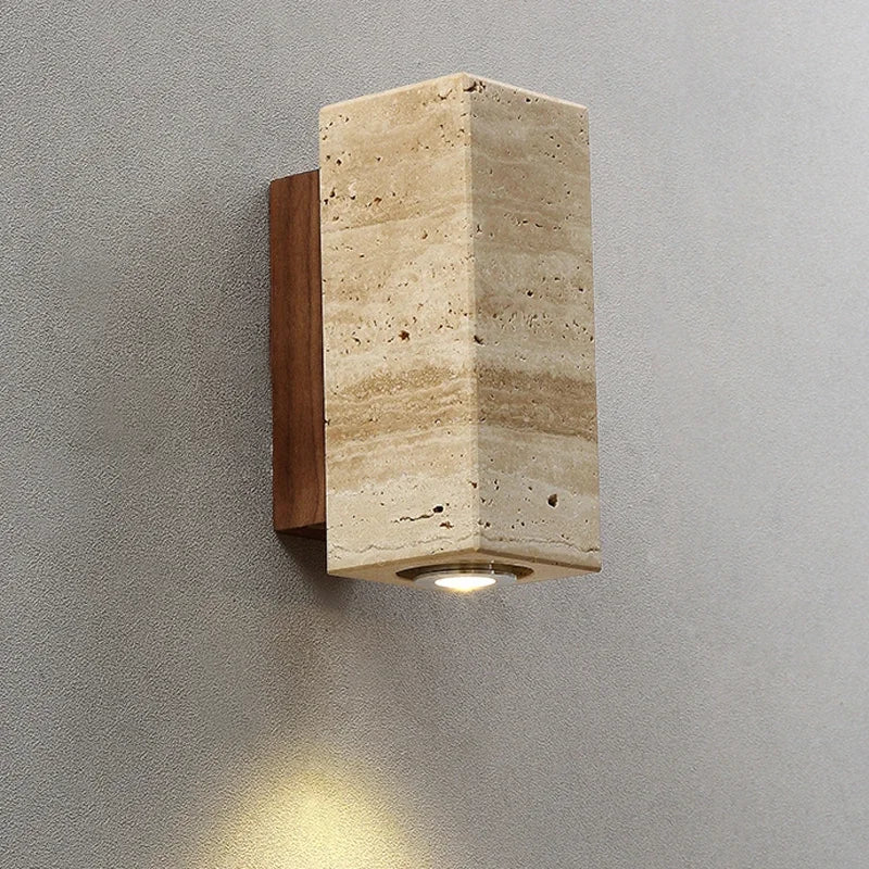 Applique murale en marbre japonais LED design minimaliste