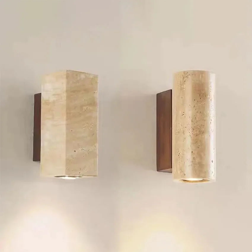 Applique murale en marbre japonais LED design minimaliste