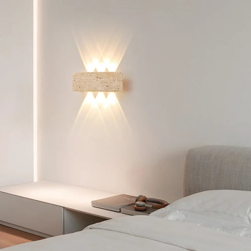 Applique murale en pierre LED – lampe moderne pour intérieur