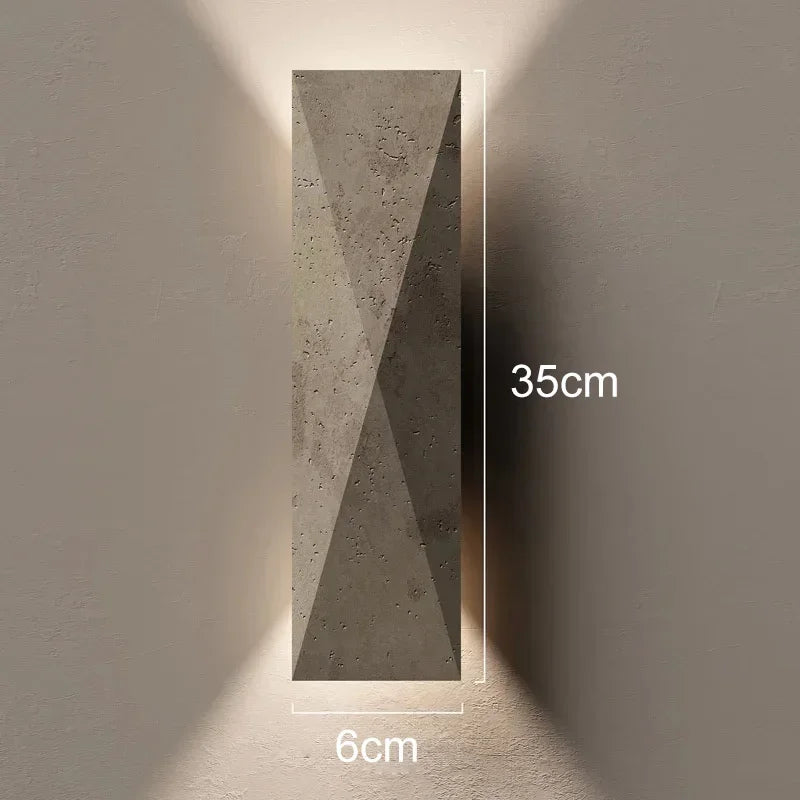 Applique murale en pierre LED – lampe moderne design minimaliste