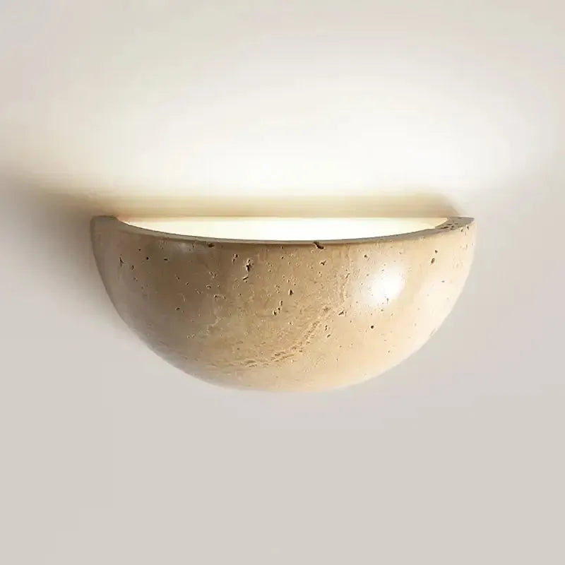 Applique murale en pierre LED – lampe japonaise design minimaliste