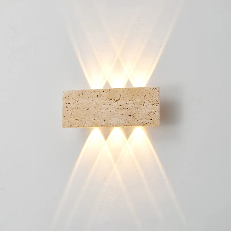 Applique murale en pierre LED – lampe moderne pour intérieur