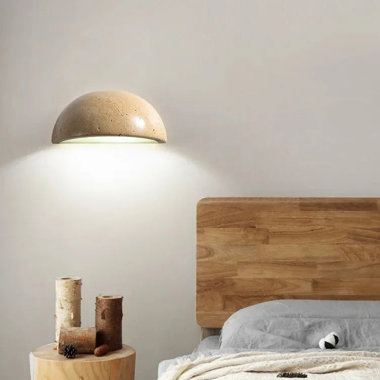 Applique murale en pierre LED – lampe japonaise design minimaliste