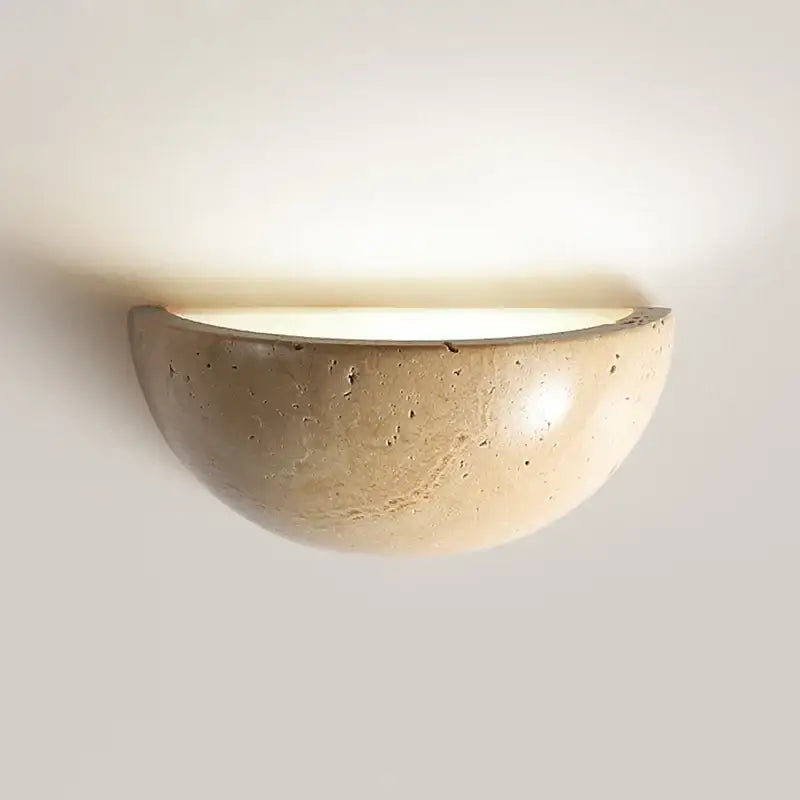 Applique murale en pierre LED – lampe japonaise design minimaliste