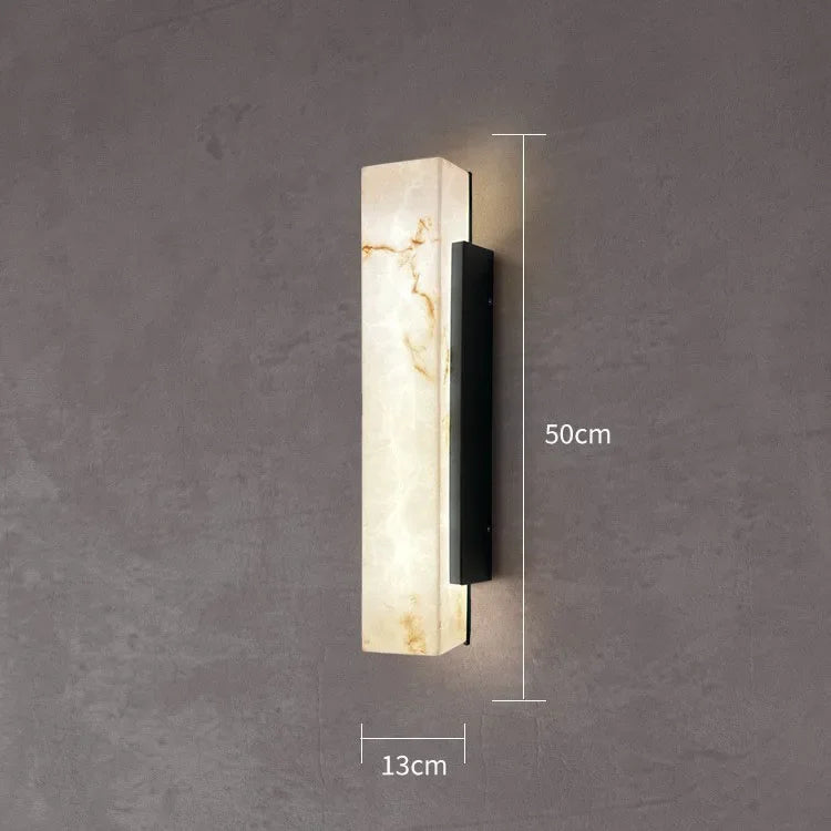 Applique murale extérieure LED IP65 effet marbre – Design moderne