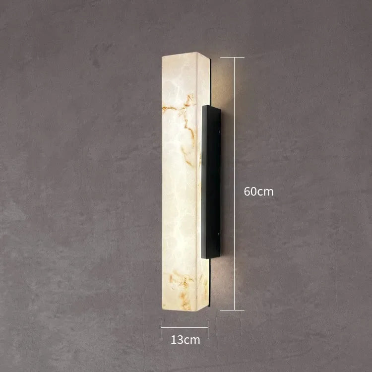 Applique murale extérieure LED IP65 effet marbre – Design moderne