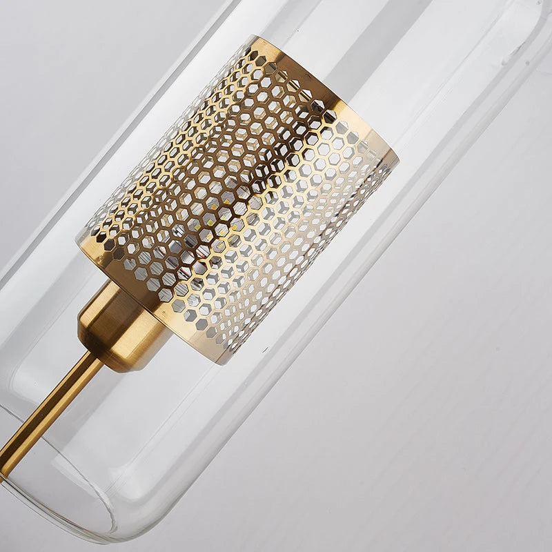 Applique murale industrielle en verre et métal – lampe LED style vintage