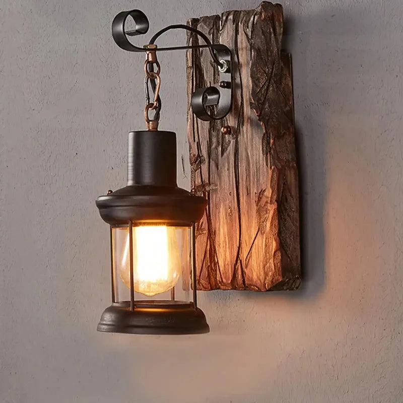Applique murale industrielle vintage – Lampe murale métal noir