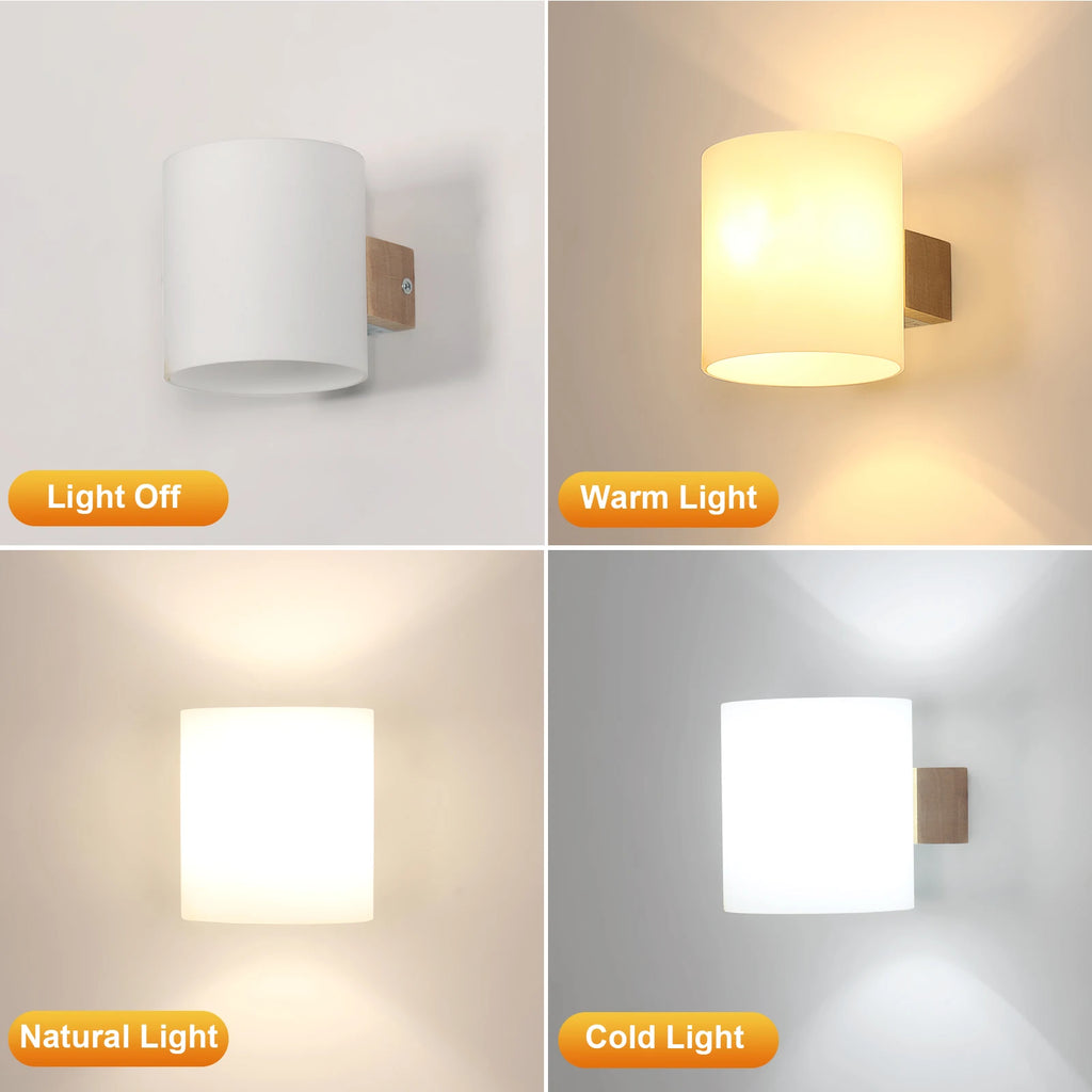 Applique murale intérieure bois LED 4W