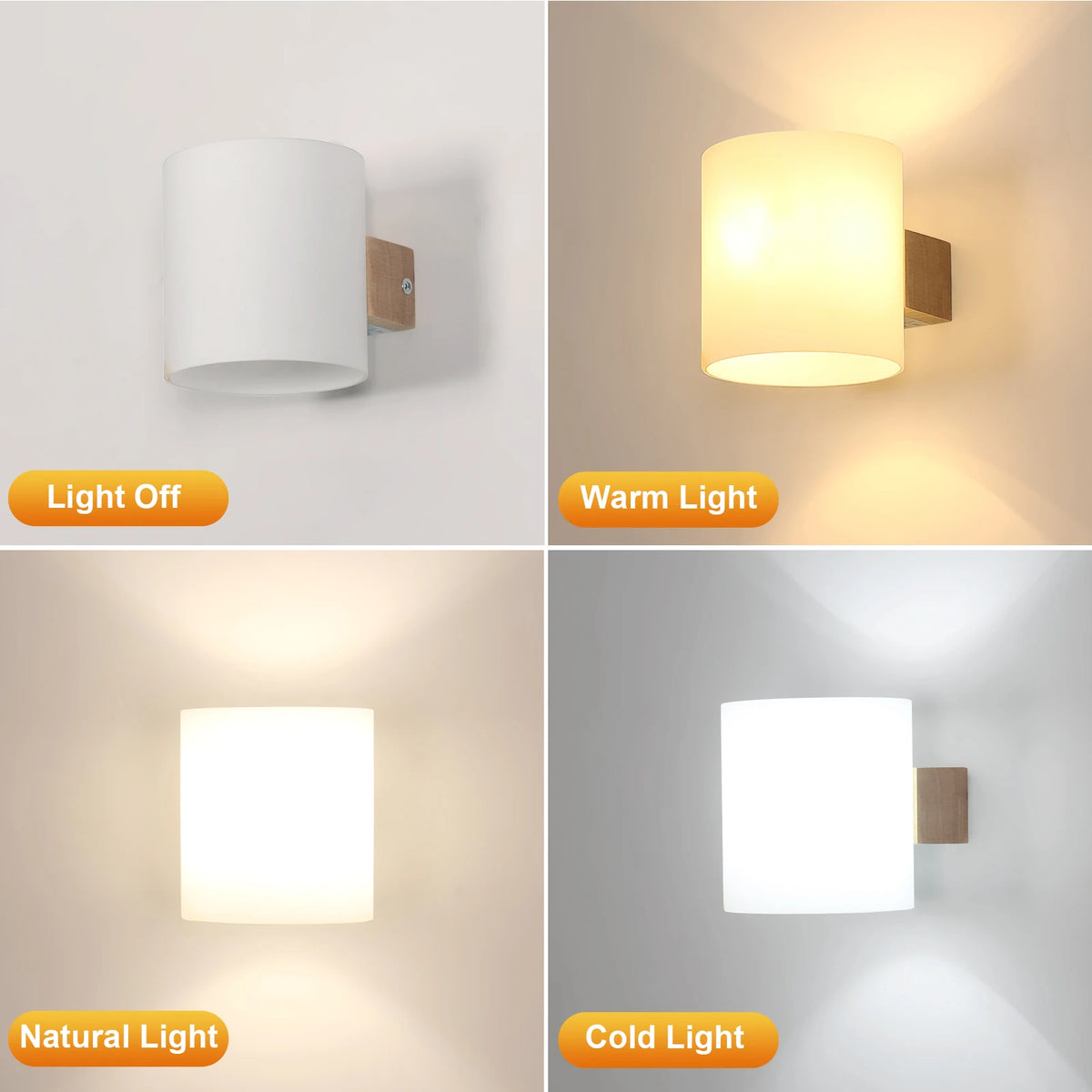 Applique murale intérieure bois LED 4W