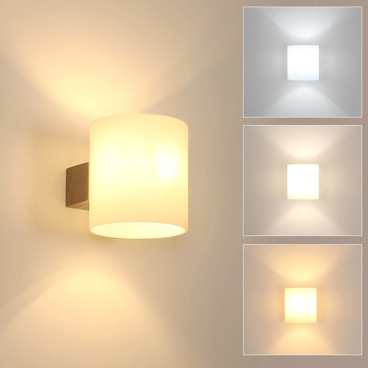 Applique murale intérieure bois LED 4W