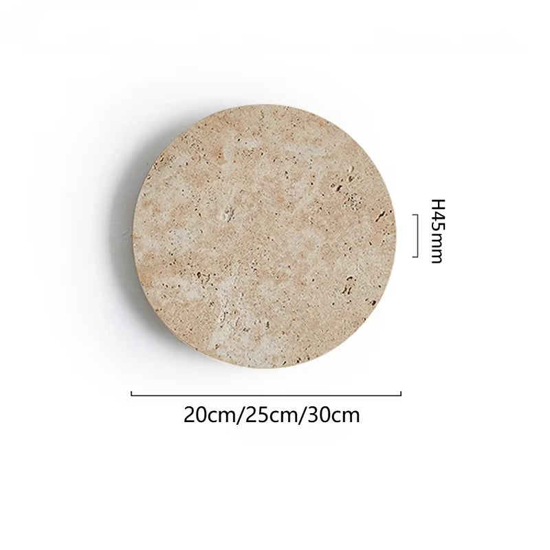 Applique murale marbre et bois LED – lampe japonaise design minimaliste