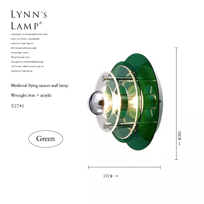 Applique murale nordique Bauhaus UFO