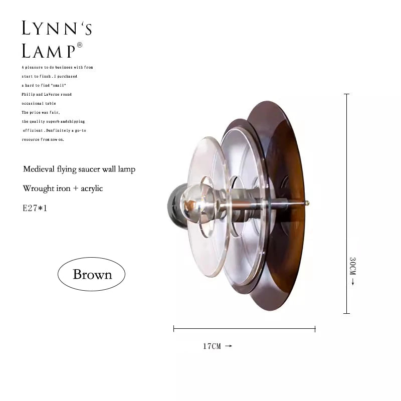 Applique murale nordique Bauhaus UFO