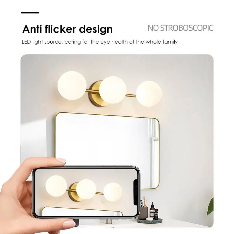 Applique murale nordique LED - Salle de bain