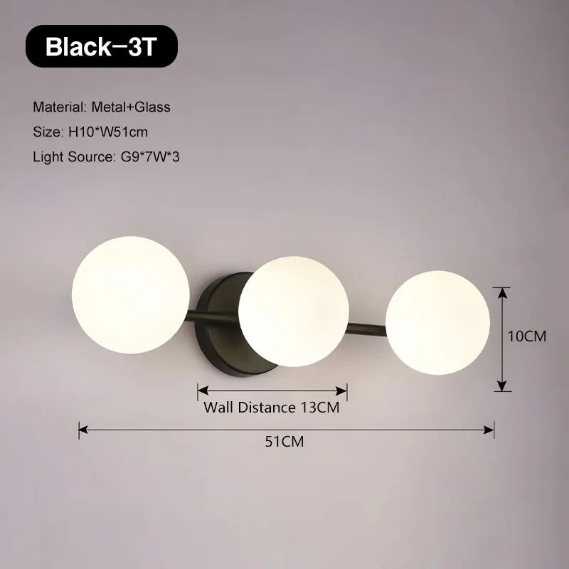 Applique murale nordique LED - Salle de bain