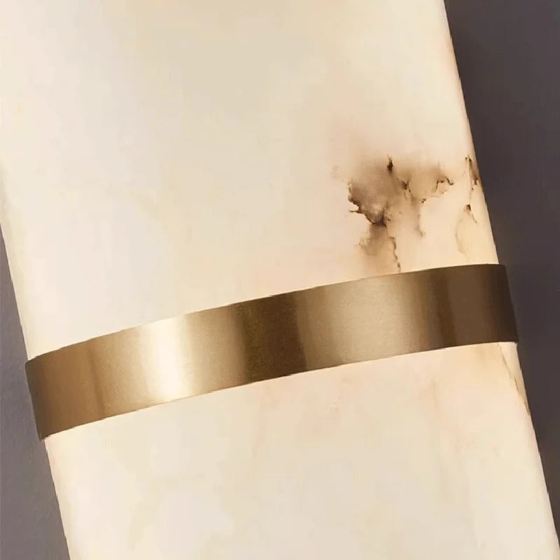 Applique murale ovale cuivre & marbre – luminaire mural moderne luxe