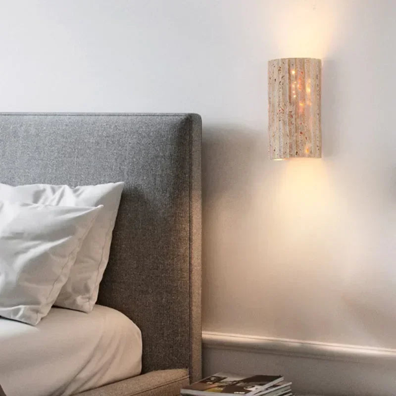 Applique murale pierre naturelle – Lampe LED design moderne