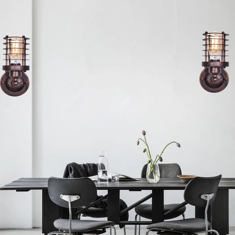 Applique murale rétro industrielle
